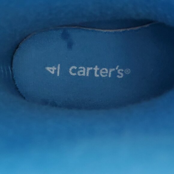 Carter's Kid's Black/Blue 4-D Space Rocket Waterproof Rain Boots SZ 4 - Picture 10 of 11